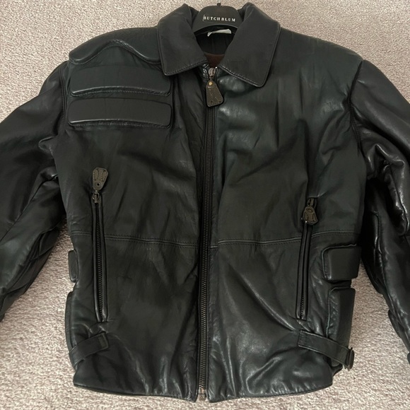 Gianfranco Ferré Quilted Padded Motorcycle Leather Jacket – Black (IT 46) - Picture 3 of 16